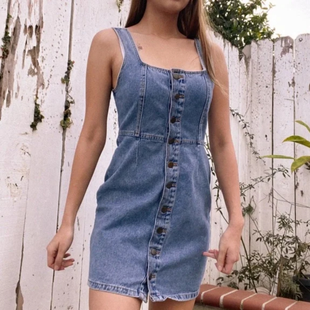 Forever 21 Blue Denim Dress 2x